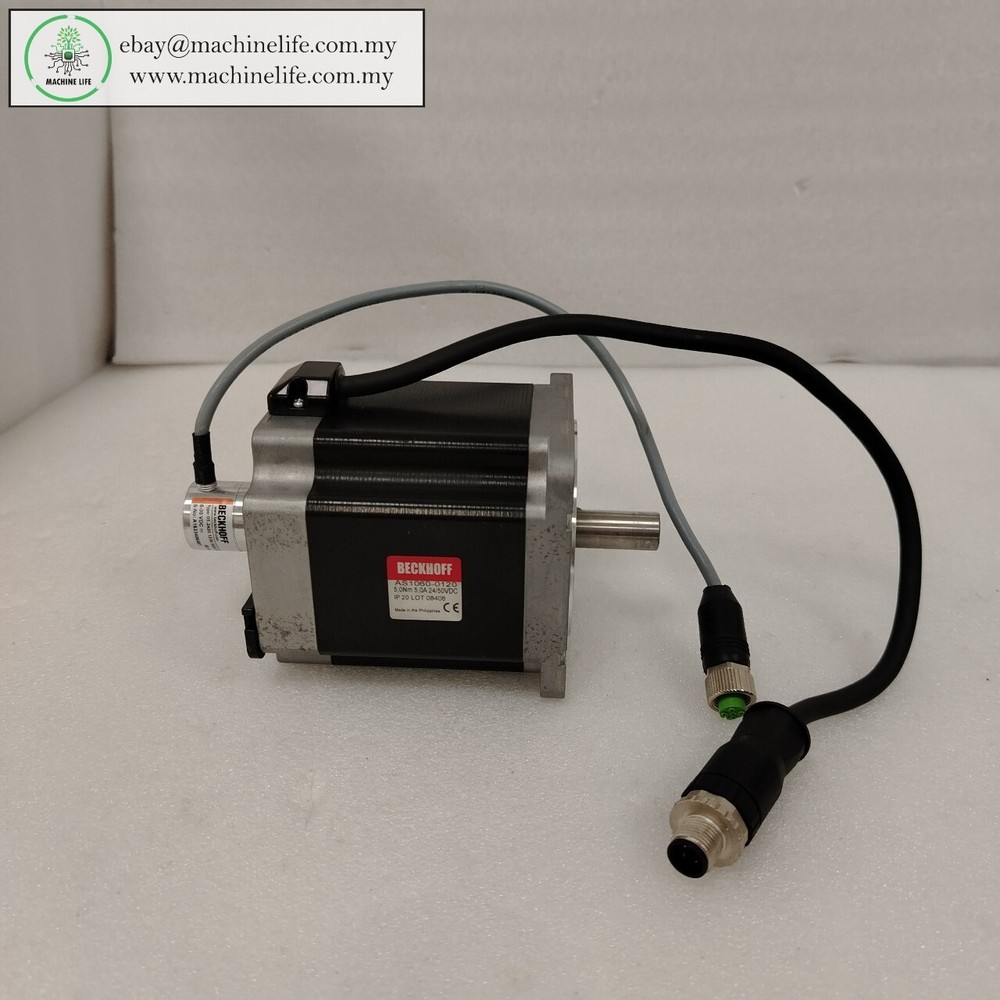 BECKHOFF AS1060-0120 Stepper Motor With 05.2420.1230.1024.5009 Encoder
