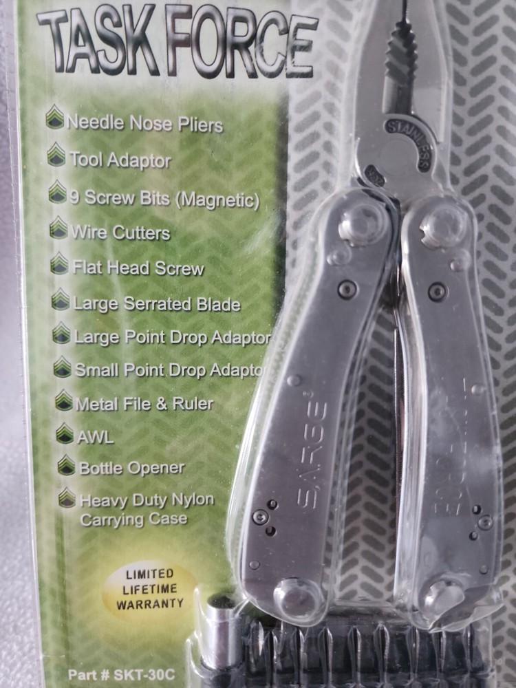 New Sarge SKT-30C Taskforce Multi-Tool with Pouch
