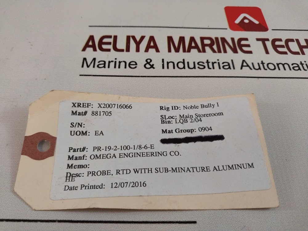 Omega pr-19-2-100-1/8-6-e temperature sensor free shipping by express