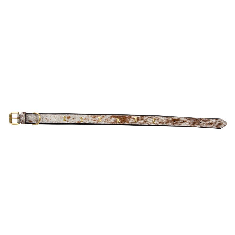 MYRA ~ LEATHER ~ HIDE ~ DOG ~ COLLAR