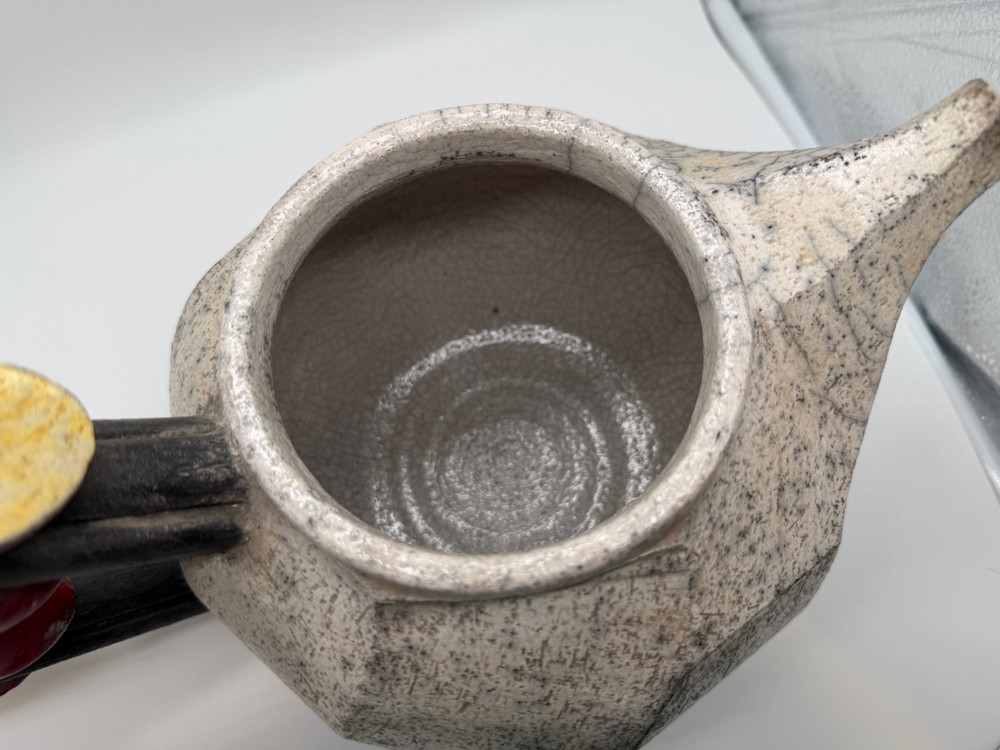 1994 Studio Art Pottery John Ransmeier Signed Ceramic Teapot