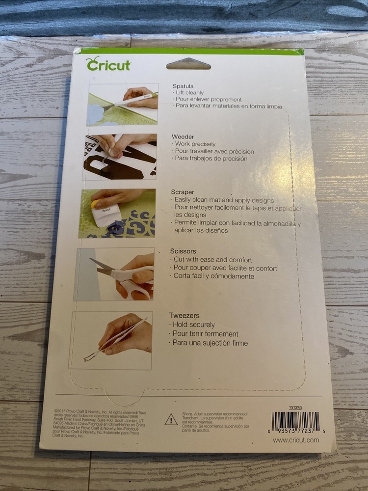 Cricut Basic Tool Set NEW Spatula Weeder Scraper Scissors Tweezers #6