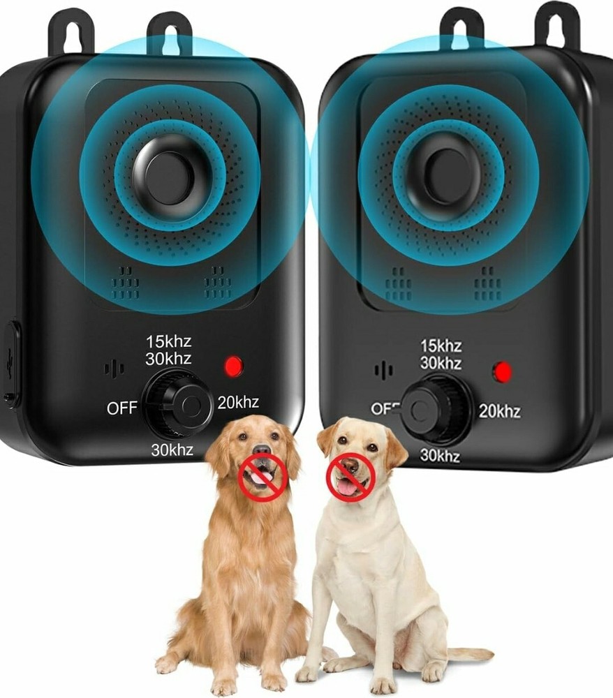 Anti Barking Devices, 2 Pack Auto Dog Bark Control Devices with 3 Modes...