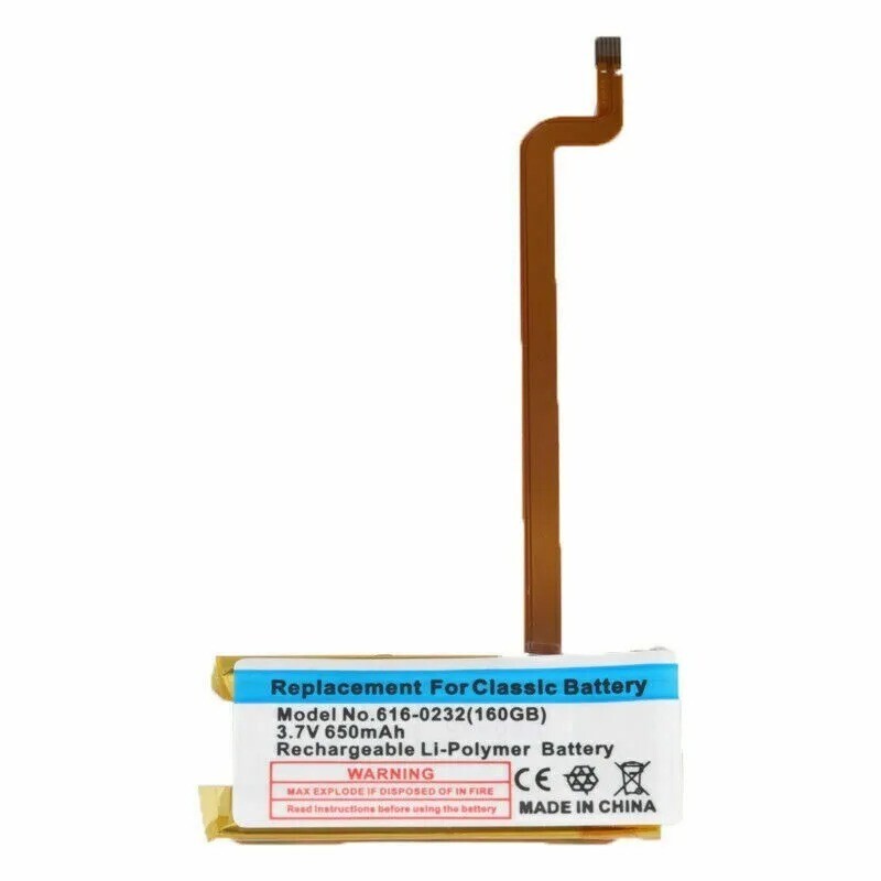 New 650mAh Replacement Battery for Apple iPod Classic 5th 6th