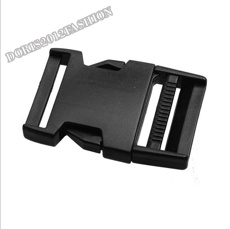 Adjusting Plastic side release buckles Belt Paracord clips webbing black white
