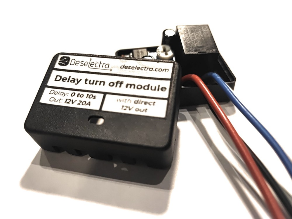 Delay off car daylights easy to use timer, switch 1-10 sec 20A direct 12V out