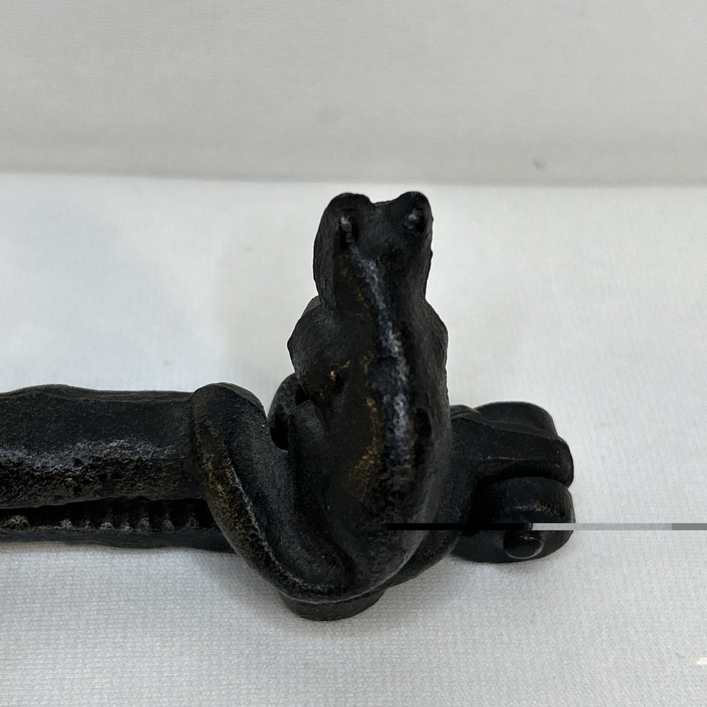 Vintage Cast Iron Hand Held Squirrel Figure Nut Cracker