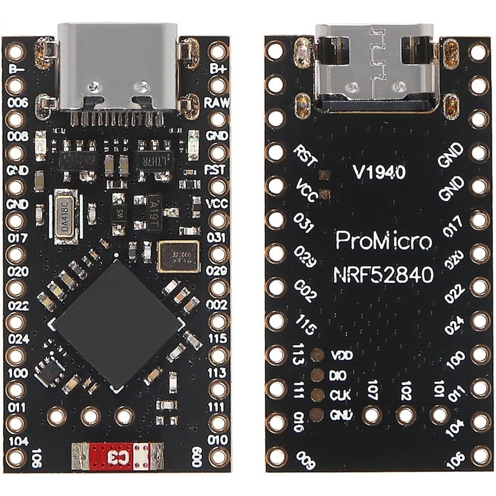 Pro Micro Bluetooth Type-C Development Board, NRF52840 for -IDE, 5 Pack C3G3