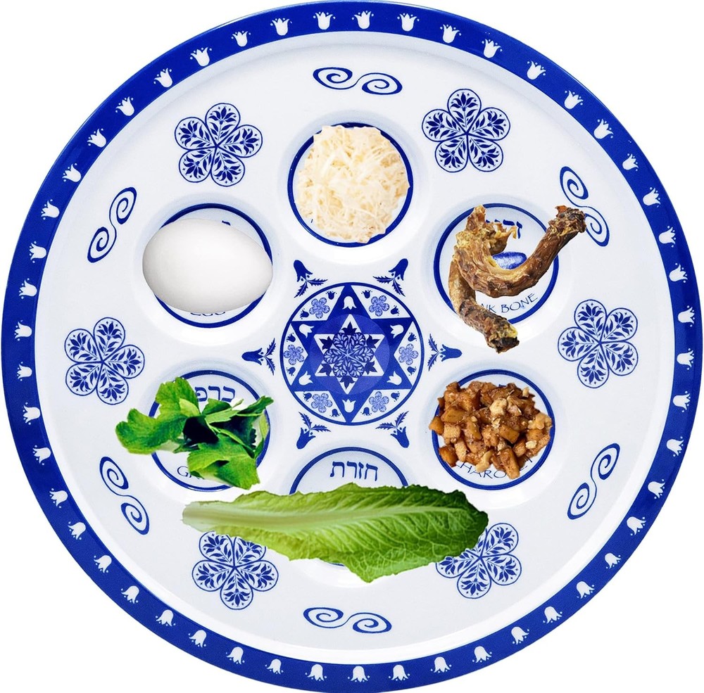 Melamine Passover Seder Plate - Decorative Renaissance Style Dish