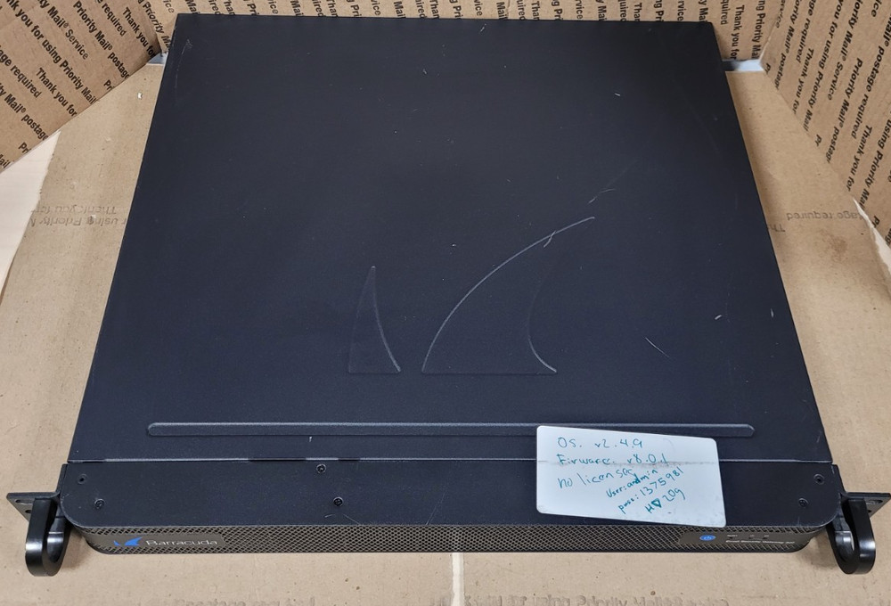 Barracuda Networks BSF300A Email Security Gateway 300 Firewall (TESTED)