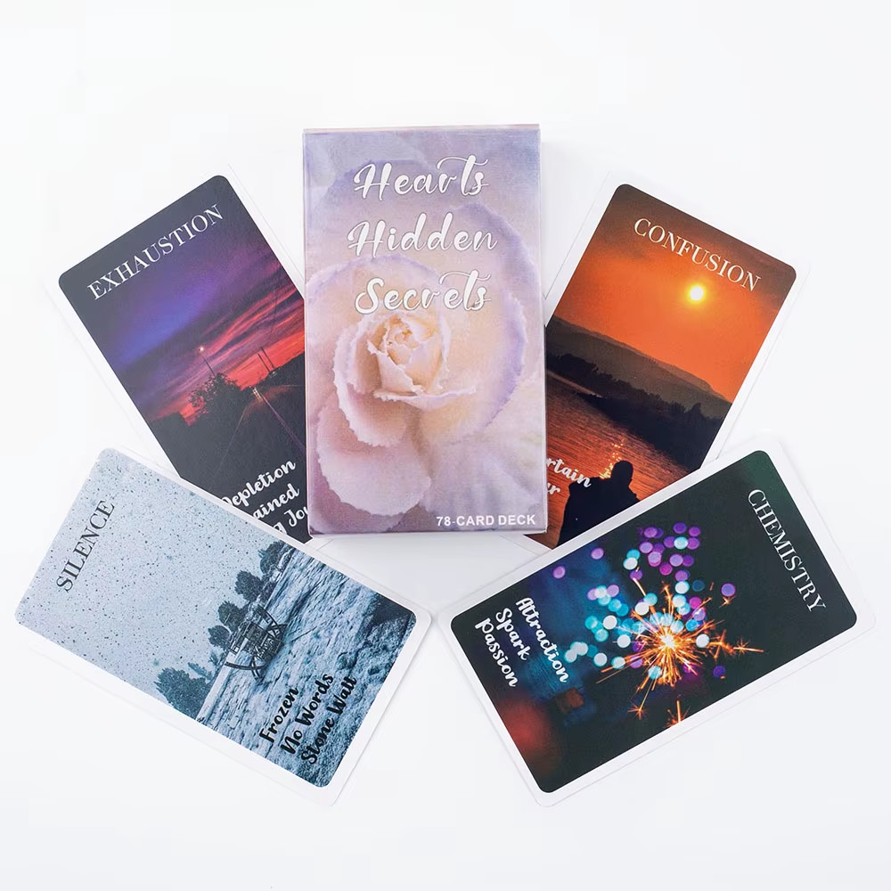 Hearts Hidden Secrets Oracle Deck - 78-Card Twin Flame & Situations Message Set