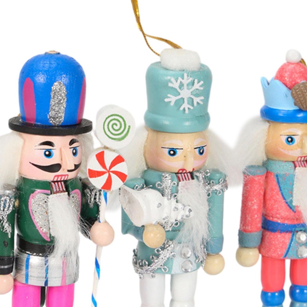 3x Christmas Nutcracker Ornaments Christmas Tree Decorations Desktop Crafts