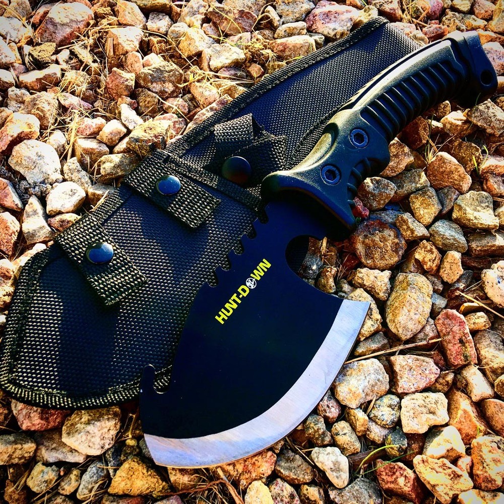 10.5"" Hunt-Down Axe with Black Rubber Handle