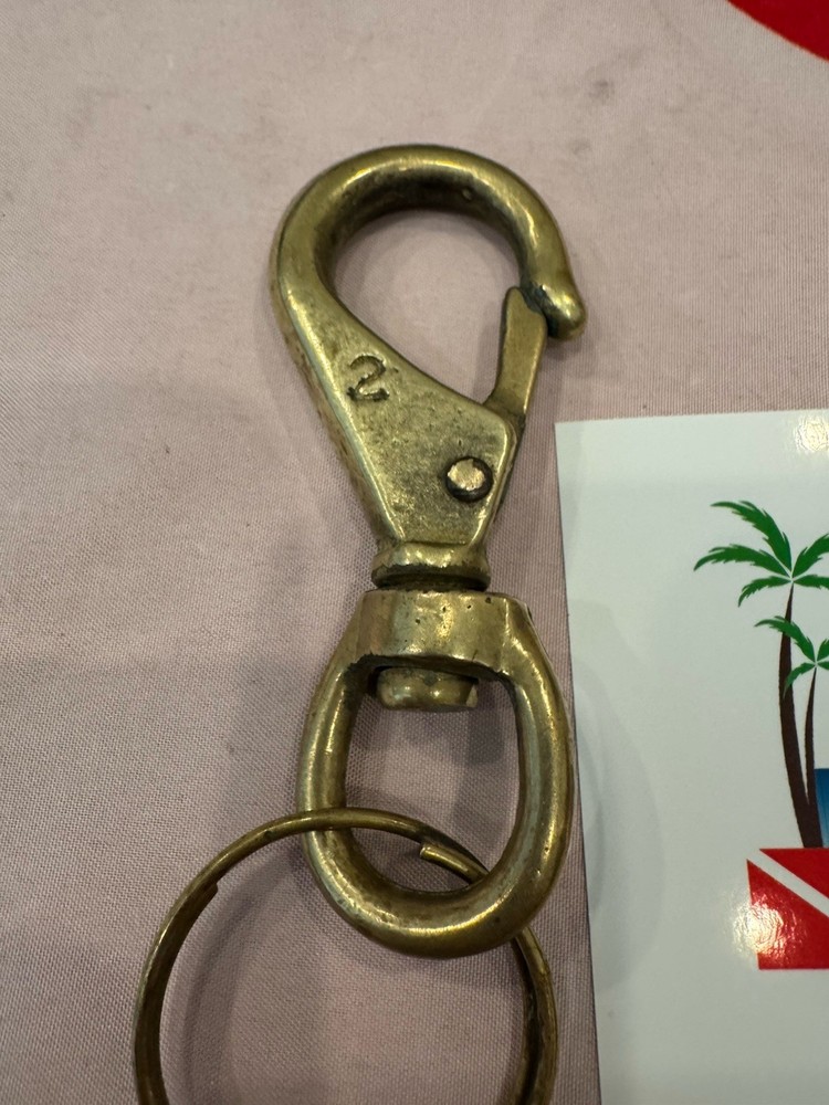 REGULATOR /CONSOLE CLIP 3INCH SOLID BRASS NICE!