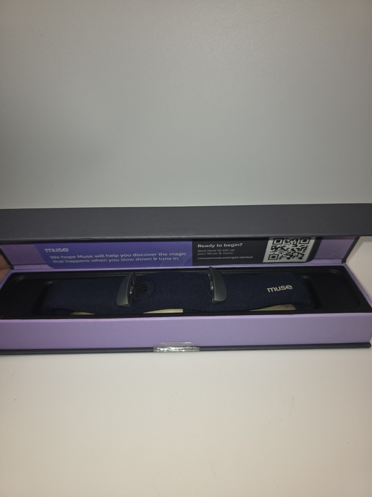 Muse S Brain Sensing Headband Meditation Device Open Box Tested Works (Read)