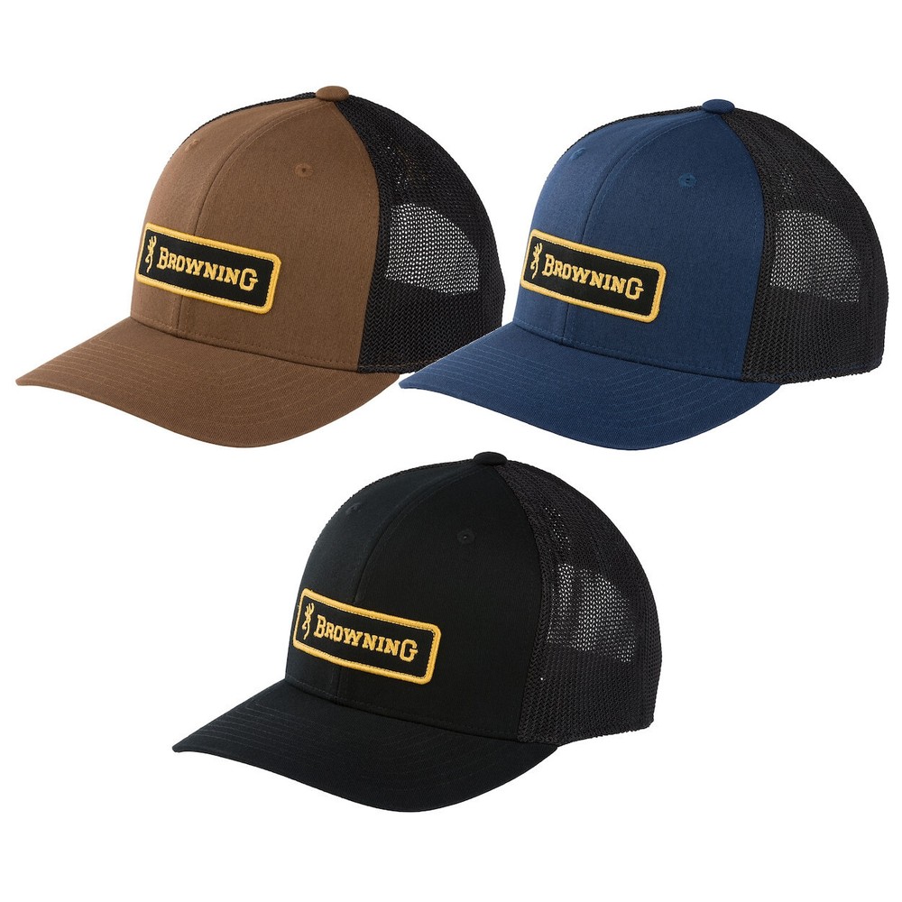 Browning Men's Grant Hat – Classic Mesh-Back Cap with Browning Logo Patch