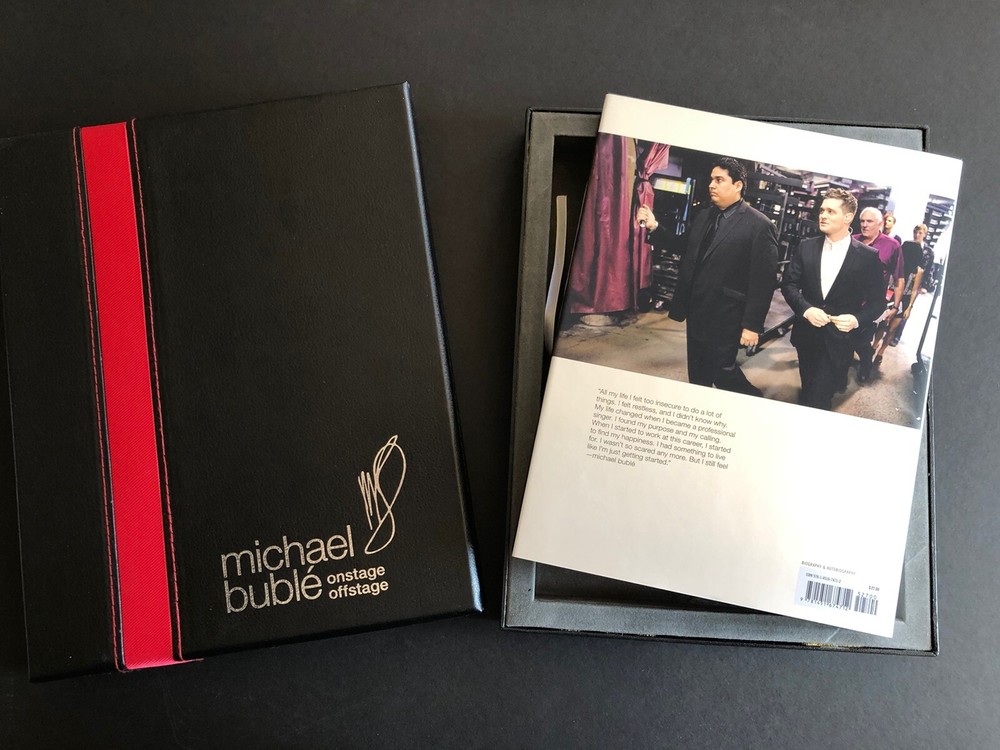 Signed Michael Buble Book Onstage Offstage Autographed