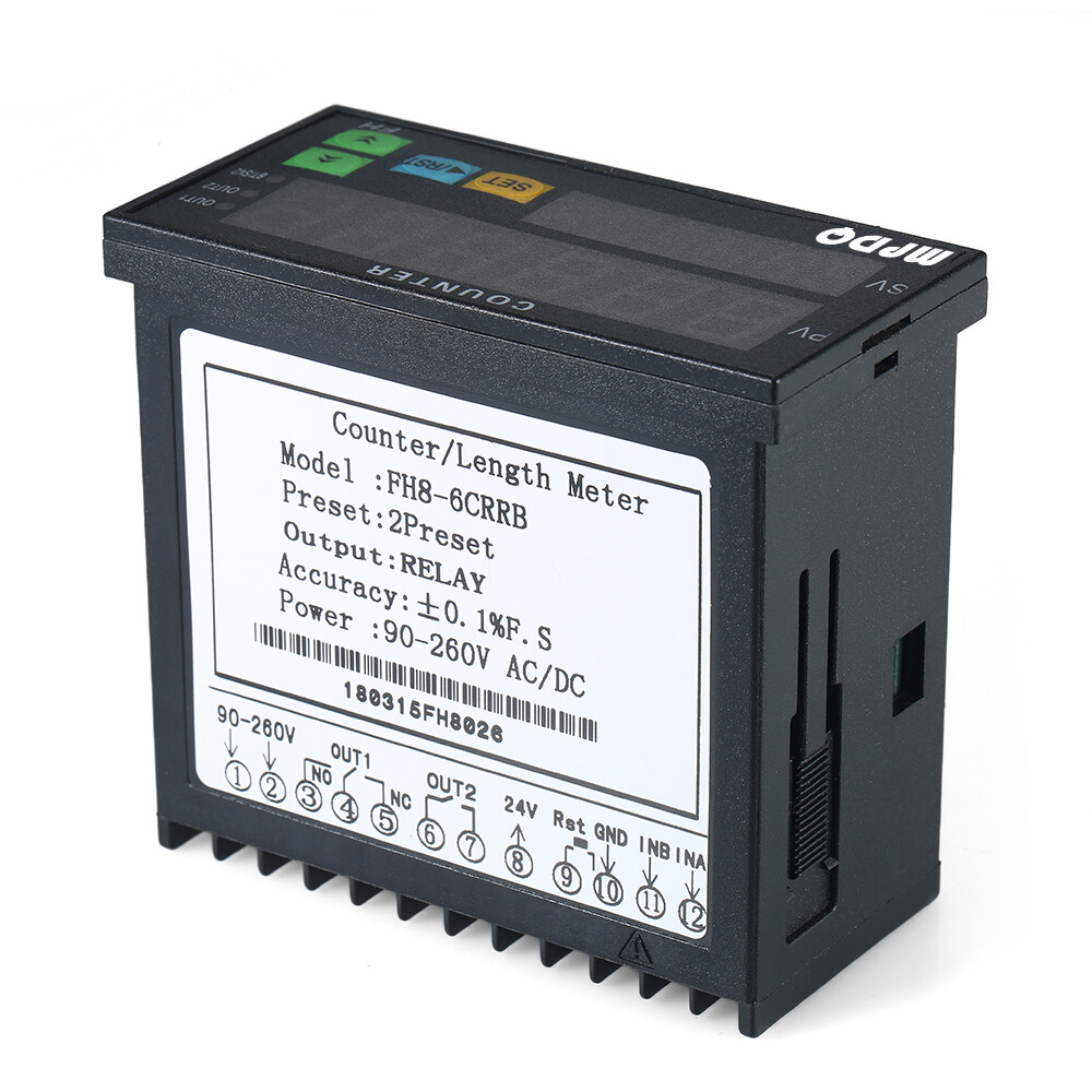 AC/ 90~265V Light-Emitting Diode Digital Counter Fr Length Batch Counting V4K8