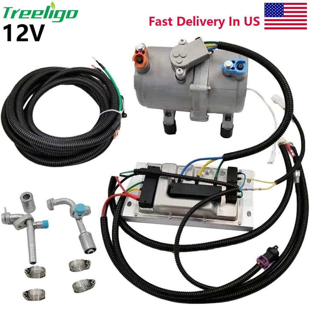 DC 12V Electric Car Air Conditioner Compressor A/C Control Panel Universal USA