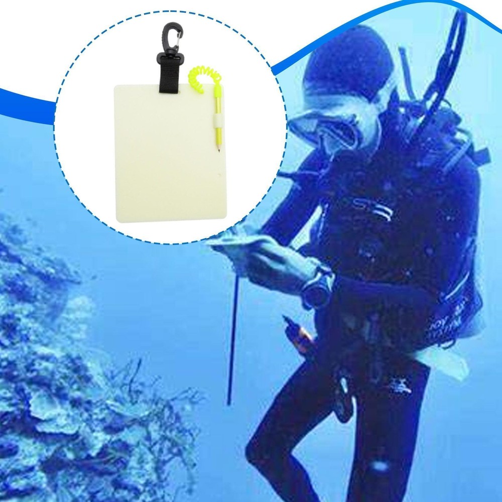 Diving Writing Slate with Clip Underwater Writing Board