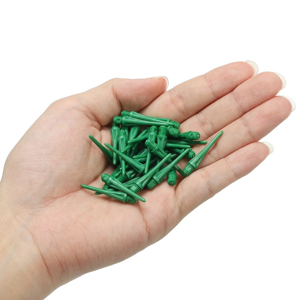 Plastic Dart Tips, 30 Pack 2BA Thread Soft Dart Tips Plastic Tip, Green