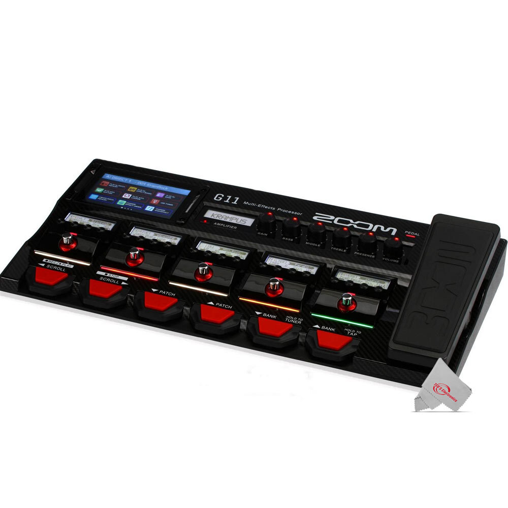 Zoom G11 Multi-Effects Processor for Electric Guitar and BTA-1 Bluetooth Adaptor