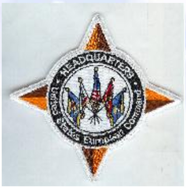 4" MILITARY HQ-US EUROPEAN COMMAND EMBROIDERED PATCH