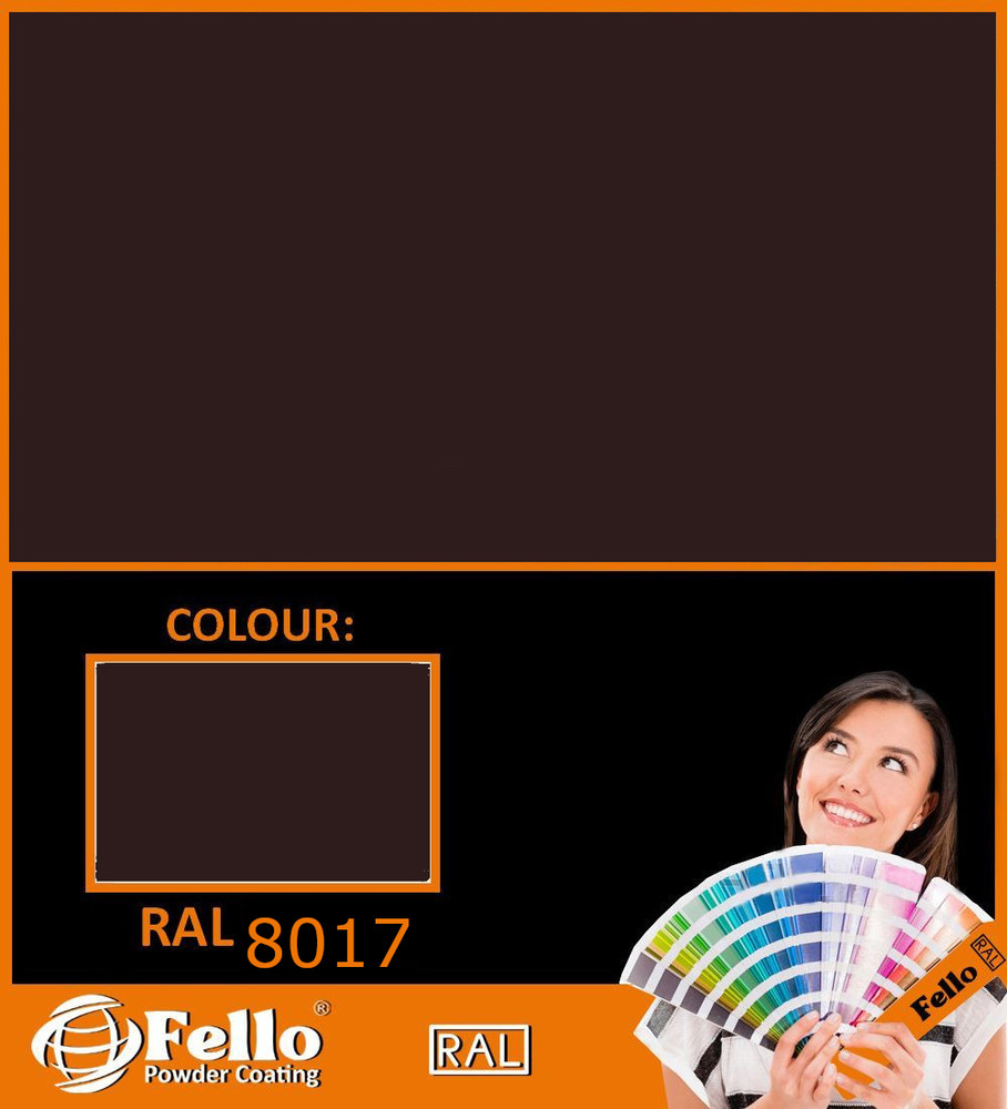 FELLO powder coating - RAL 8017 chocolate brown fine structure 5KG