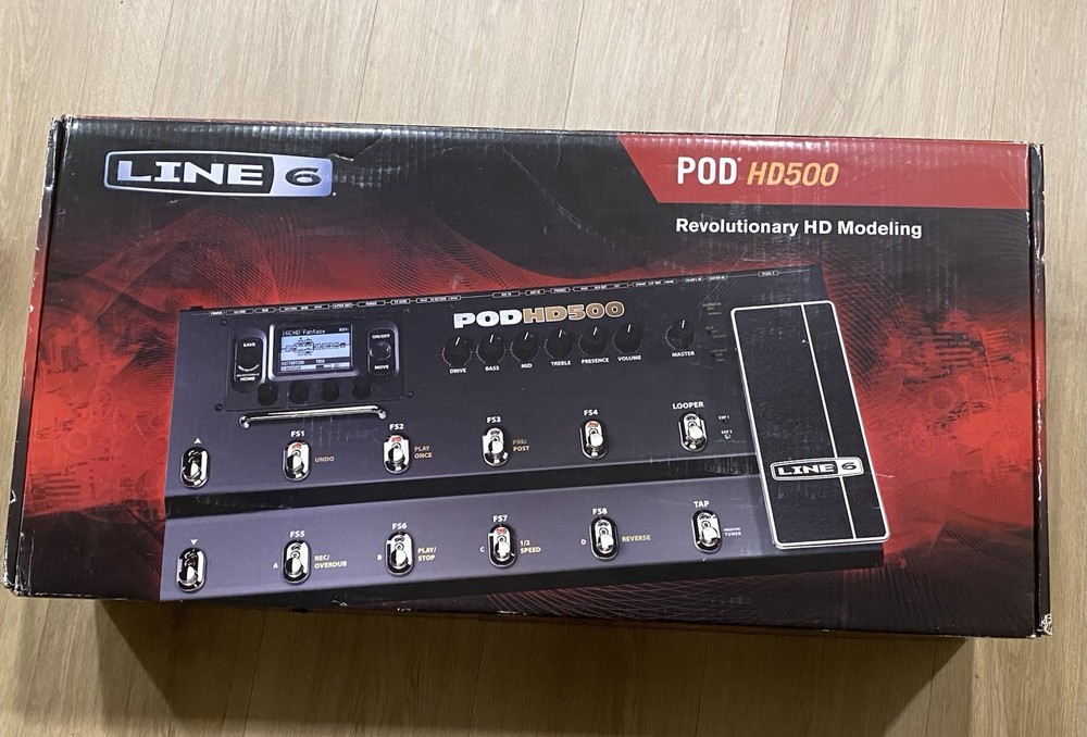 Line 6 POD HD500 Guitar Multi-Effects Processor Amp Simulator Operation Tested
