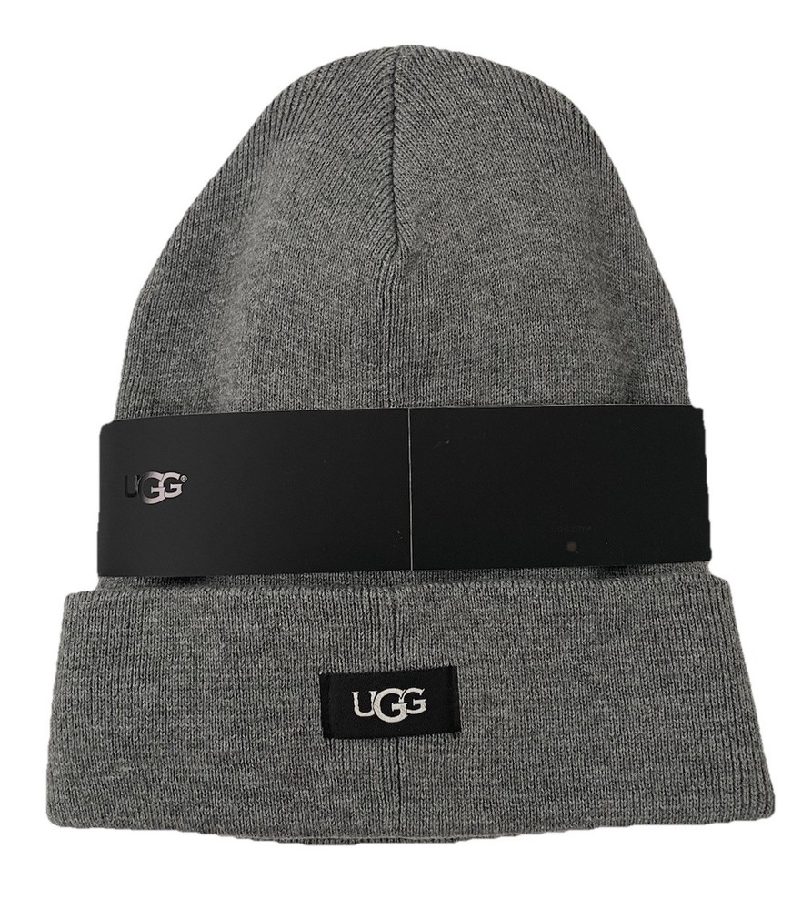 NWT UGG Australia 2-Piece Hat & Tech Gloves Set Charcoal