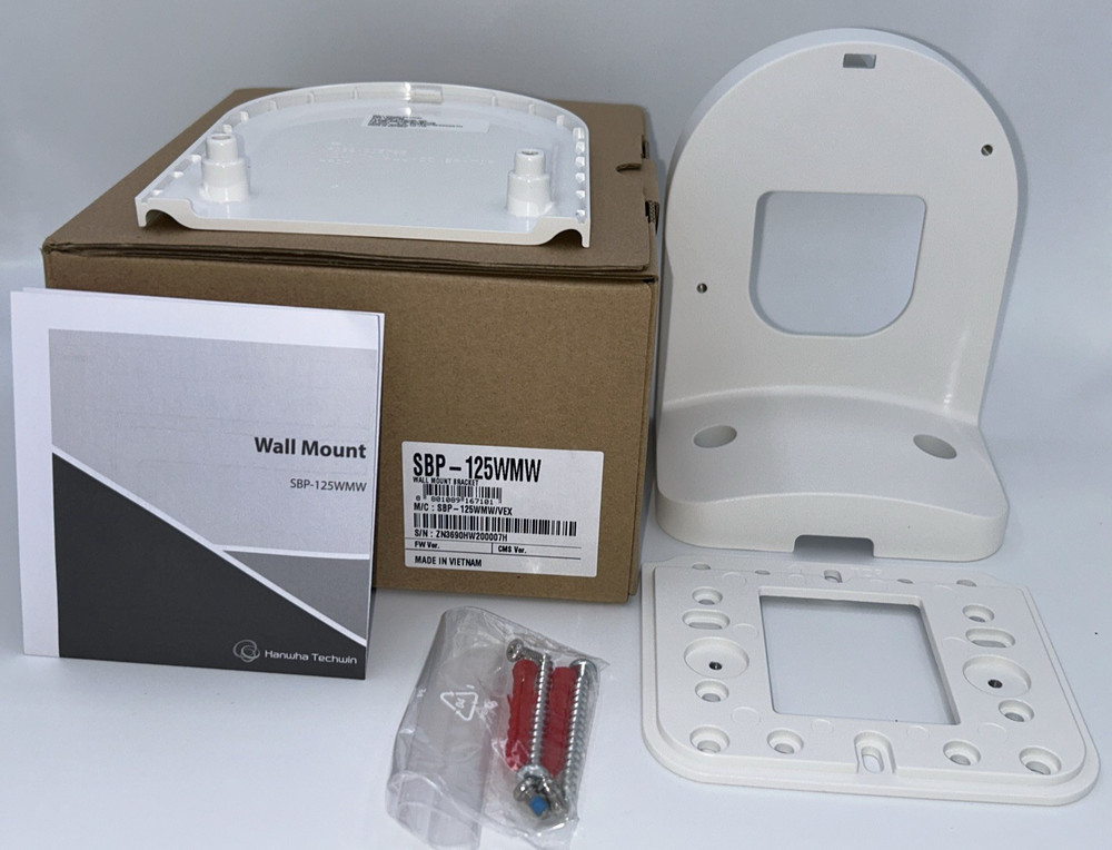 NEW HANWHA SBP-125WMW WALL MOUNT BRACKET