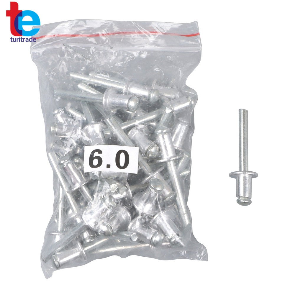 Multi-purpose 1/4 Pop Rivet Gun Kit 210Pcs Blind Rivets 13" Hand Riveter Tool