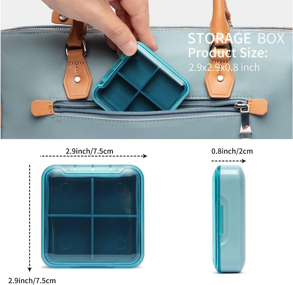 Storage Lock Box with Combination Lock, Lockable Medicine Storage Box, Empty Fir