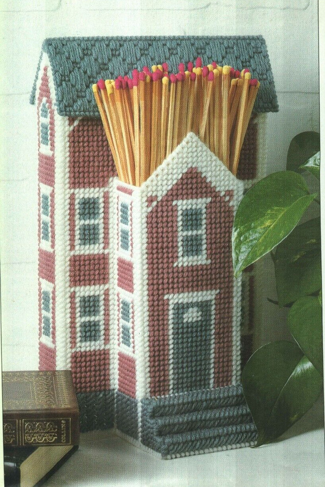 MATCH HOUSE HOME DECOR PLASTIC CANVAS PATTERN INSTRUCTIONS