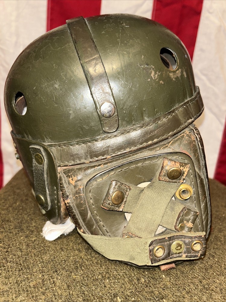 Authentic WW2 Belgian Tanker Helmet