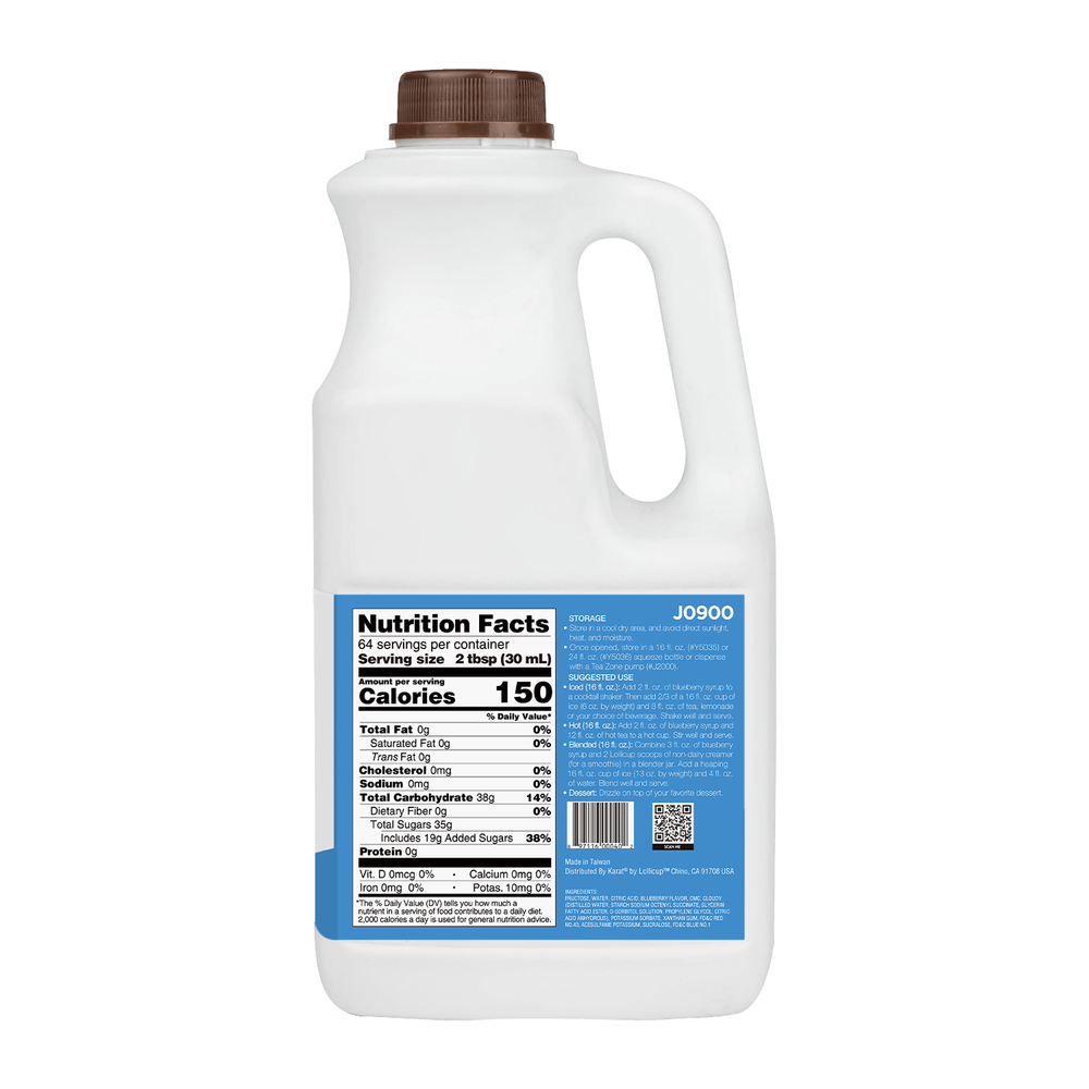Tea Zone Blueberry Syrup (64oz), J0900