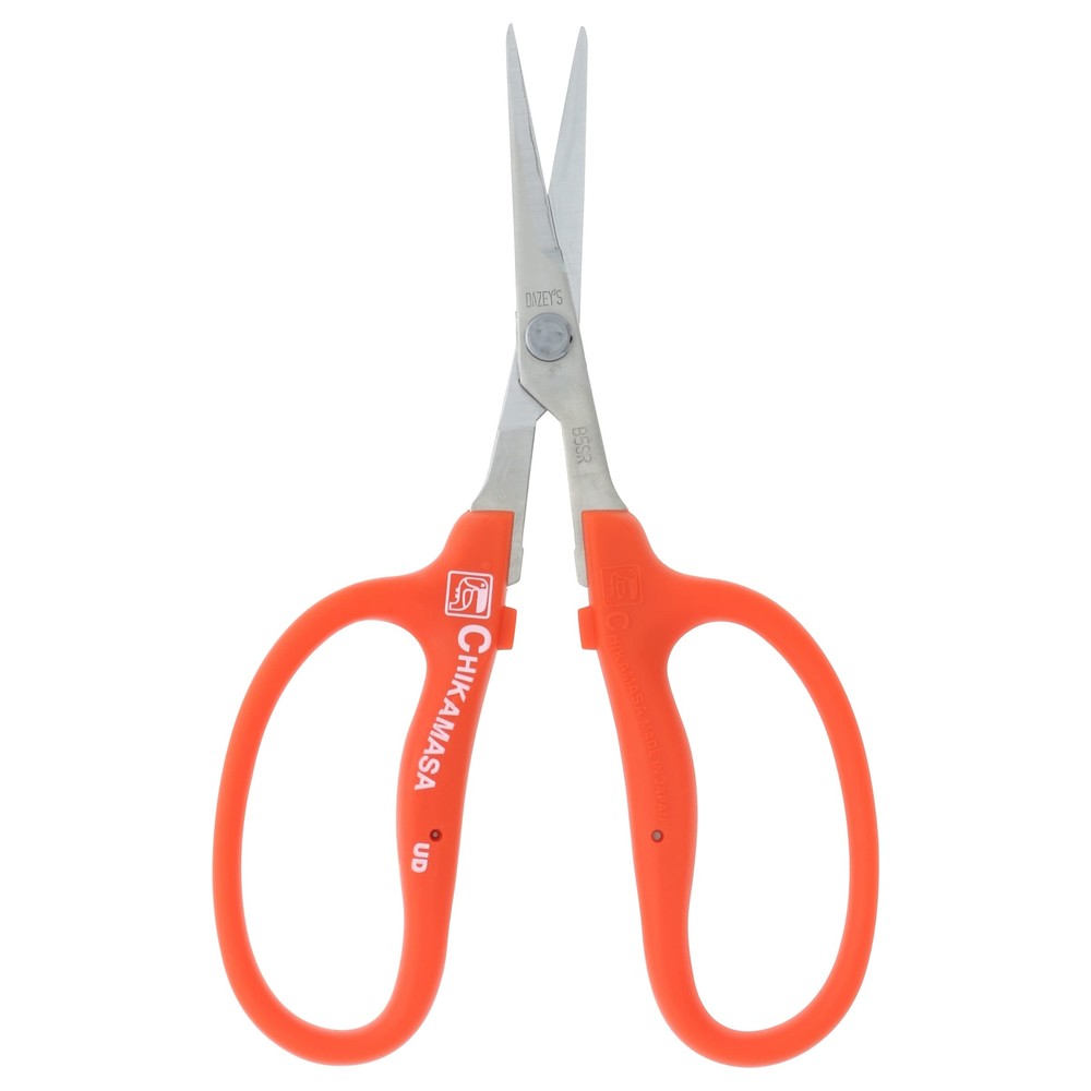 Chikamasa B-500SR Curved Scissors, Orange