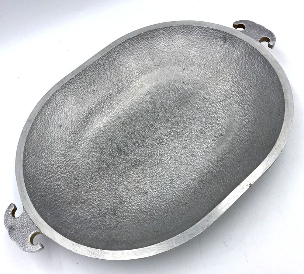 Vtg Guardian Service Hammered Oval 15" Roasting Platter Server
