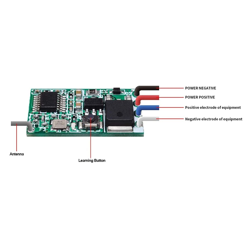Mini Relay Wireless Switch, 433Mhz Remote Control Relay Switch, 984FT Long Ra...