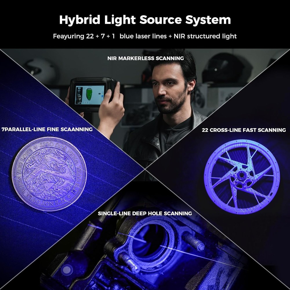 Creality Sermoon P1 Wireless 3D Scanner High-Speed Scanning & Blue Laser & NIR