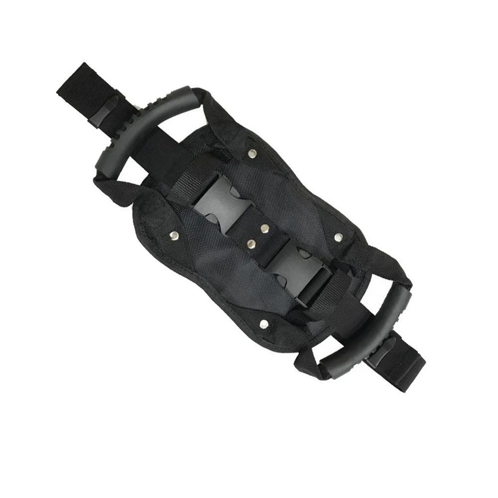 Motorcycle Passenger Hand Strap with Breathable Mesh and Adjustable Belt