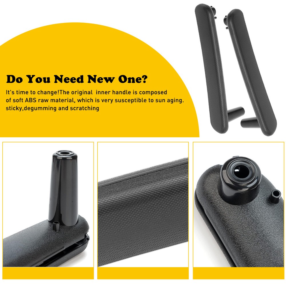 2PCS For 2006-2012 Mitsubishi Eclipse Door Front Handle Inner Left & Right Side