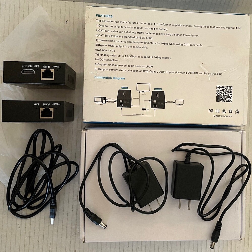 KVM 60M Extender With Loop Out