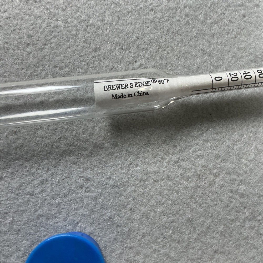 Brewer's Edge Hydrometer 60°F Homebrew Beer Wine Tester w Case