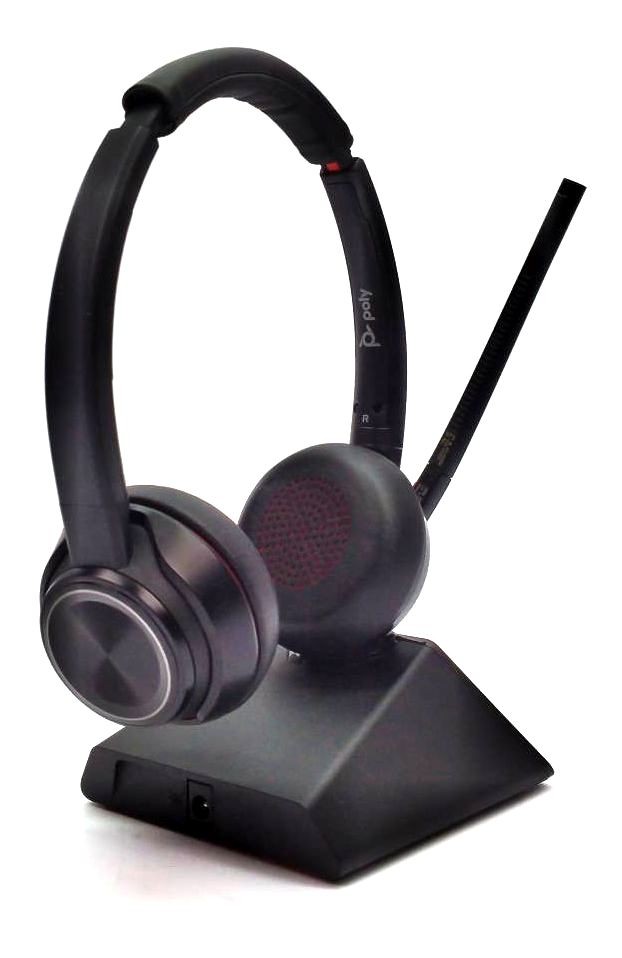 Poly HP W8220T DECT Headset Double Sided Wireless with Charging Cradle & Mic