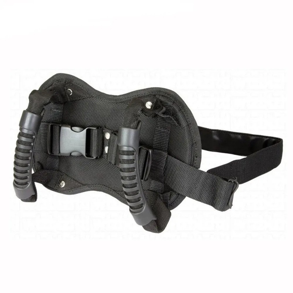 Motorcycle Passenger Hand Strap with Breathable Mesh and Adjustable Belt