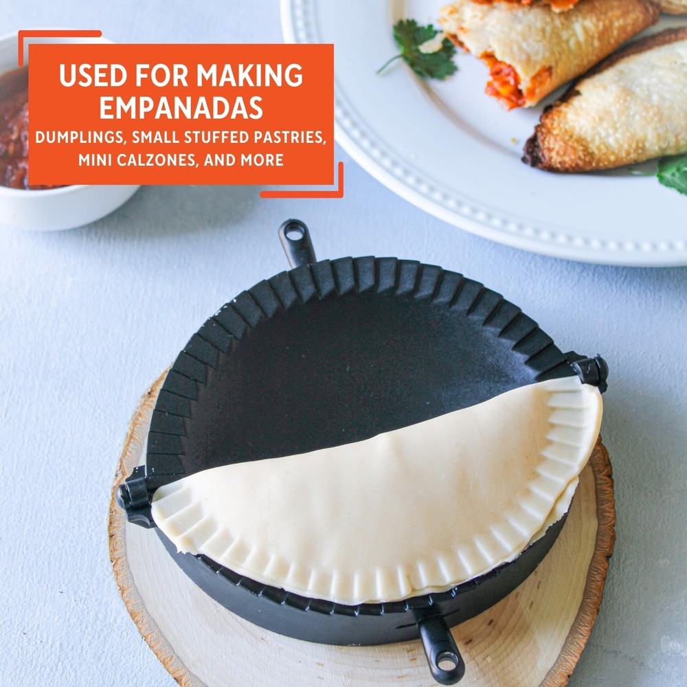 Imusa Empanada Press Set – Dumpling Maker, Plastic 1 Pack, Black