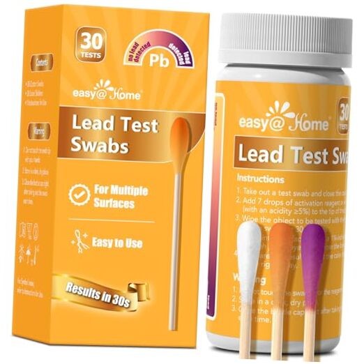 Lead Test Kit – 30 Rapid Testing Swabs with 30‑Second Colour‑Change Results.