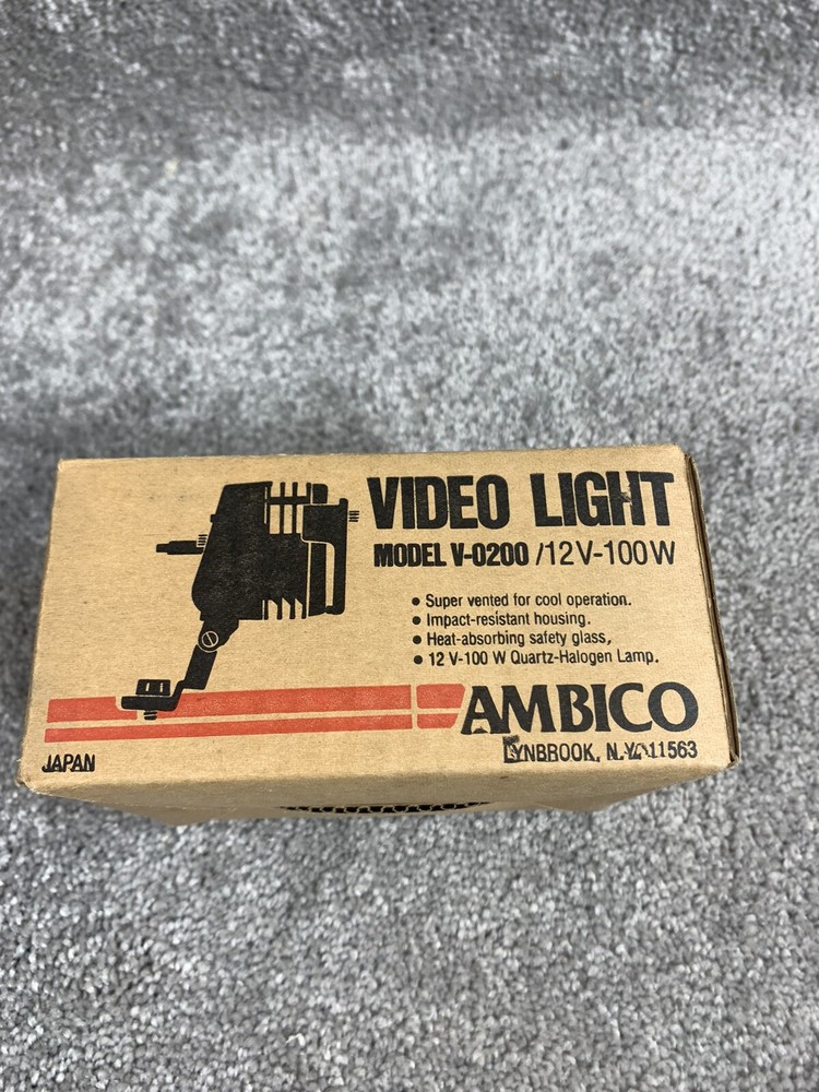 ambico video light model v-0200/12v-100W