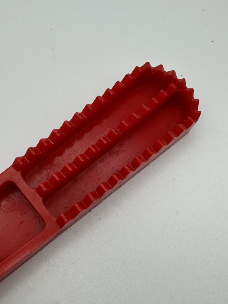 Vintage Red Plastic 8 Inch Fish Scaling Tool